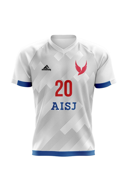 American International School of Jeddah Adult Unisex Soccer Away Club Shirt - V-Neck image 0