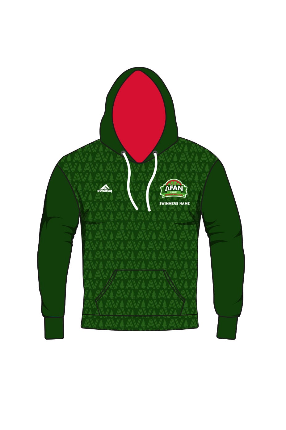 Afan Valley SC Adult Unisex Pullover Performance Hoodie image 0