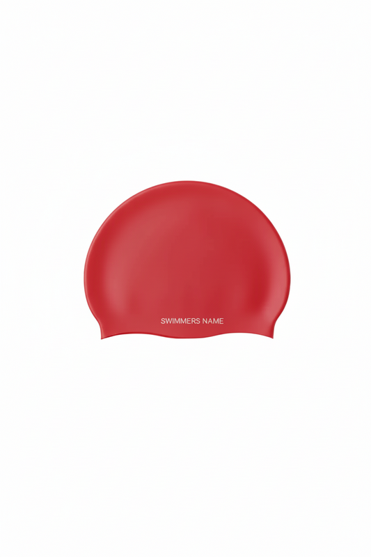 Red Swim Cap Personalisation (bulk order)