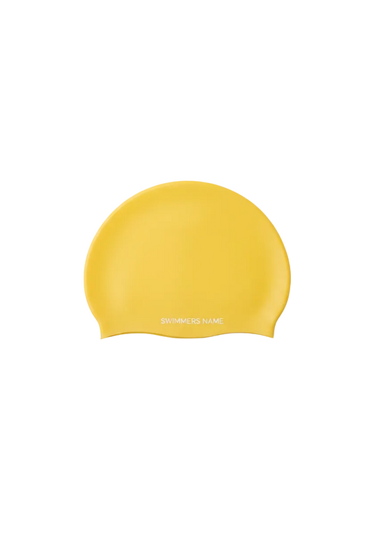 Yellow Swim Cap Personalisation (bulk order)