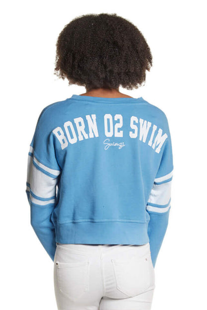 Olympic Blue Born 02 Swim - Crop Jumper