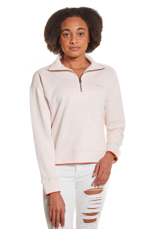 Kids Half Zip - Crop Jumper
