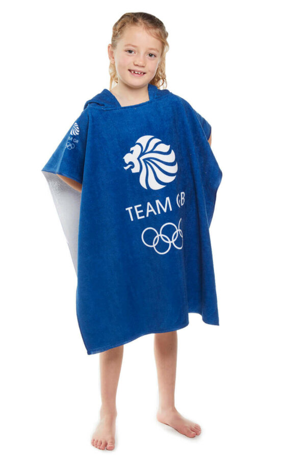 Official TEAM GB Merchandise - Royal Blue Poncho - Image 3