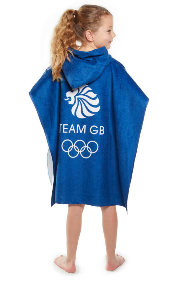 Official TEAM GB Merchandise - Royal Blue Poncho - Image 4