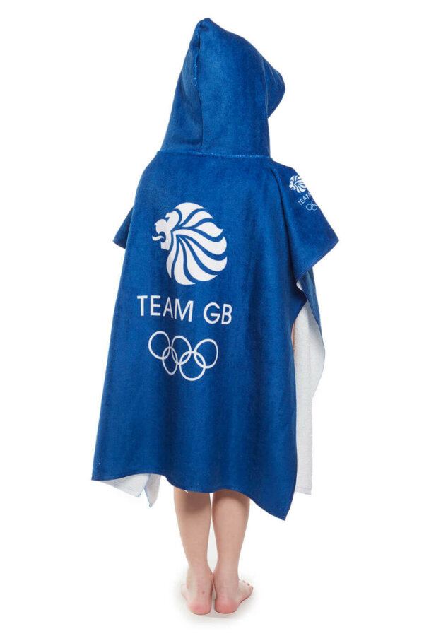 Official TEAM GB Merchandise - Royal Blue Poncho - Image 2