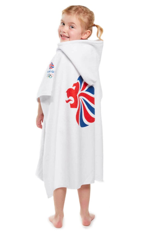 Official TEAM GB Merchandise - White Poncho - Image 4