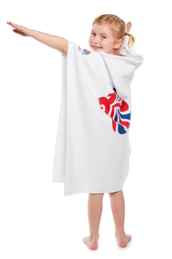 Official TEAM GB Merchandise - White Poncho - Image 3