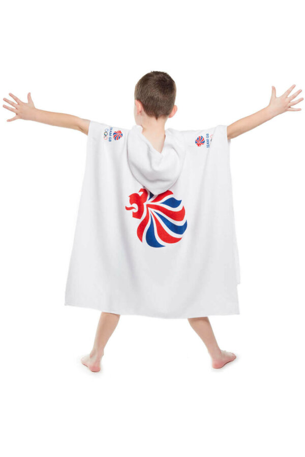 Official TEAM GB Merchandise - White Poncho - Image 2