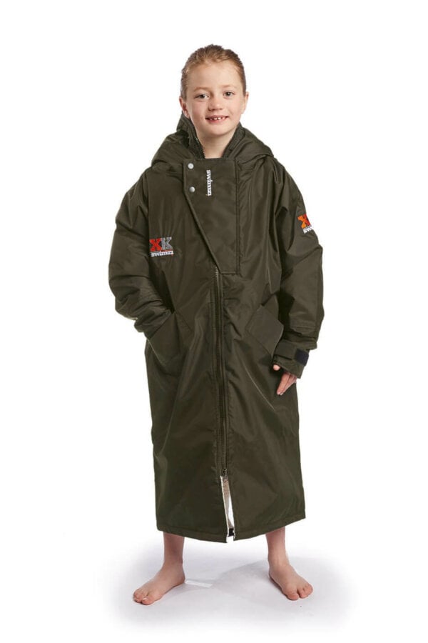 Swimzi XK - Changing Robe - Deep Forest Green Kids