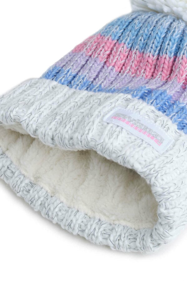 Gradient Northern Lights Reflective Super Bobble Hat - Image 5