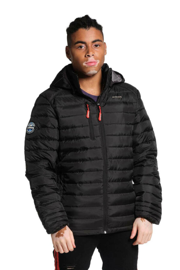 Swimzi Hooded Adventurer Black Jacket – Men’s