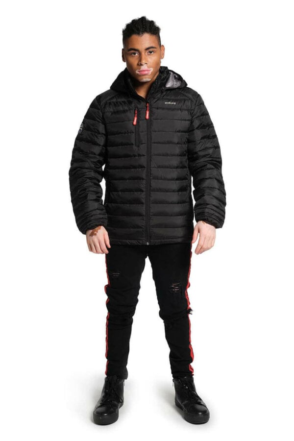 Swimzi Hooded Adventurer Black Jacket – Men’s - Image 4