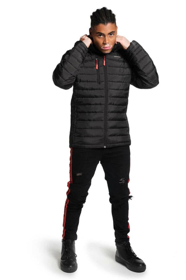 Swimzi Hooded Adventurer Black Jacket – Men’s - Image 3