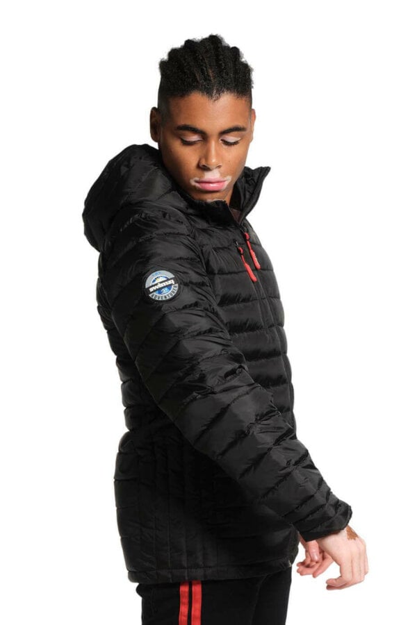 Swimzi Hooded Adventurer Black Jacket – Men’s - Image 2