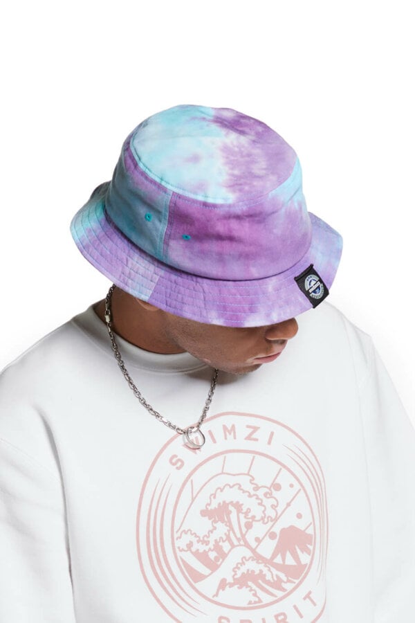 Swimzi Bucket Hat - Purple and Ocean - Image 3
