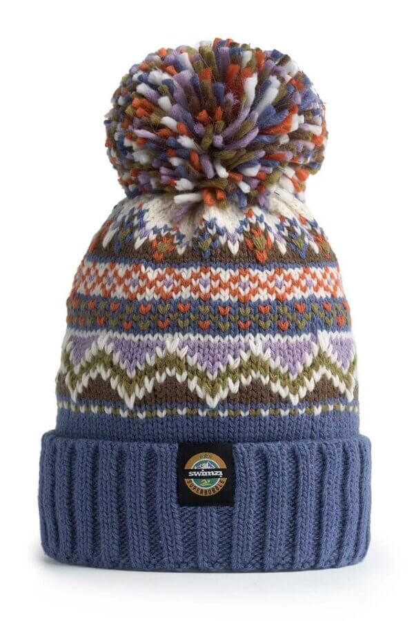 Ocean Fairisle Reflective Super Bobble Hat