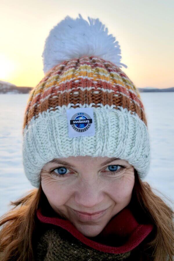 Sunset Stripes Reflective Super Bobble Hat - Image 2
