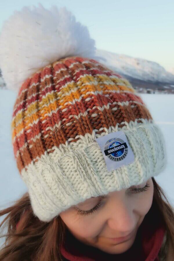 Sunset Stripes Reflective Super Bobble Hat - Image 3