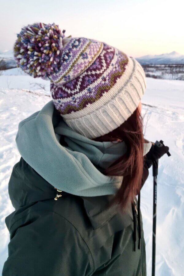 Heather Fairisle Reflective Super Bobble Hat - Image 3
