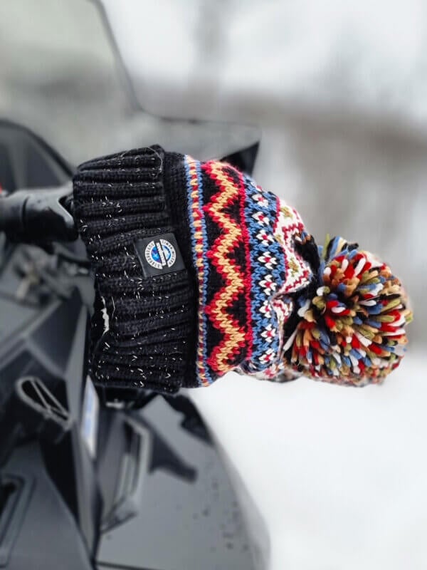 Simon Wilson Fairisle Reflective Super Bobble Hat - Image 3