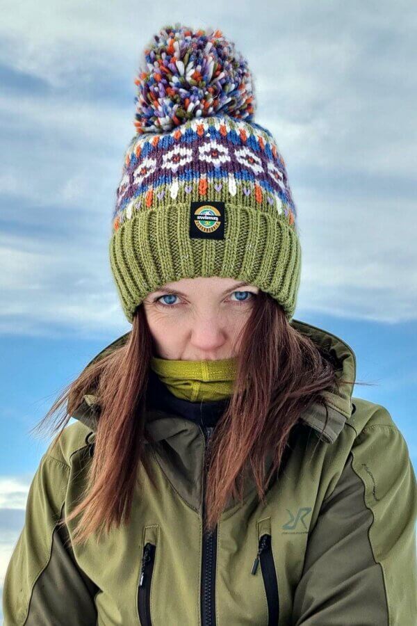 Tundra Fairisle Knit Reflective Super Bobble Hat - Image 3
