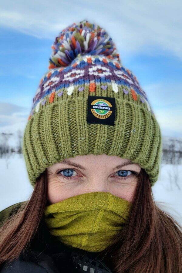 Tundra Fairisle Knit Reflective Super Bobble Hat - Image 5