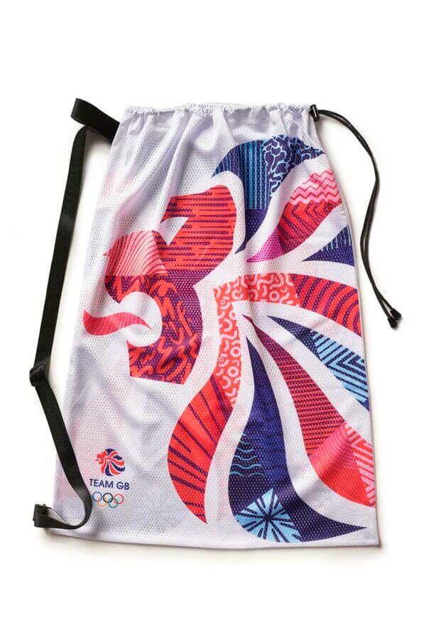 Team GB Merchandise - Paris 24  White Lion Swim Mesh Bag