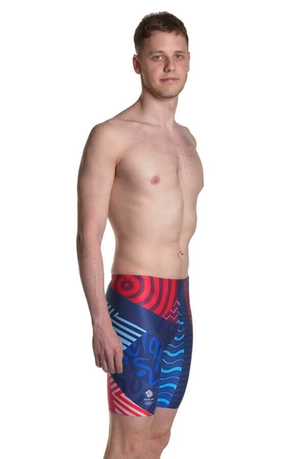 Team GB Male Paris 24 Training Jammer - Red, White & Blue - Image 3