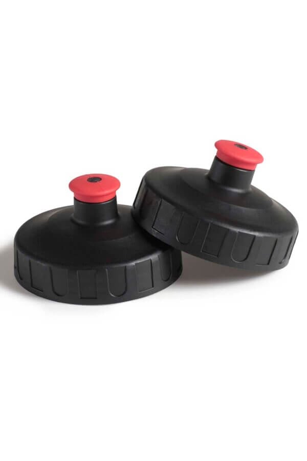 1 ltr Sports Bottle Lid - Black with Red Spout