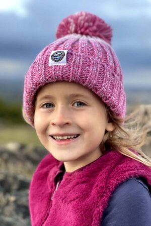 Kids Rose Pink Gradient Rib SuperBobble